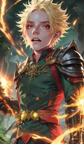 Elf Queen, Lord of Rings movie scene,flame spirit,leo,fire siren,fire background,male elf,fire angel,blood maple,nero,fire poker flower,burning hair,fire lily,burning earth,forest king lion,dragon sla