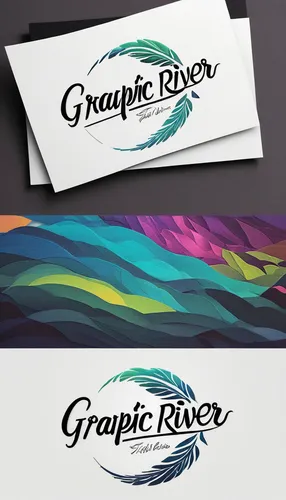 Design a sleek and modern logo for Graphic River.,graphic design studio,graphics software,logodesign,automotive decal,vector graphics,graphic design,hand draw vector arrows,vector graphic,speed graphi