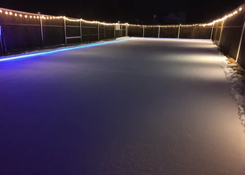 ice rink,skating rink,rink bandy,dug-out pool,pond hockey,party lights,landscape lighting,ice skating,ambient lights,artificial ice,security lighting,snow bridge,outdoor pool,colored lights,polar lights,snow trail,white turf,ice skates,light trail,garland lights,Illustration,Paper based,Paper Based 16