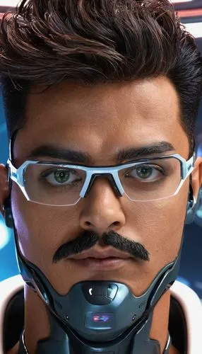 lando,3d man,goatee,shepard,cyborg,clone jesionolistny,cyber glasses,tekwan,steel man,tracer,medic,engineer,scientist,facial hair,cgi,handlebar,male character,sodalit,tony stark,cosmetic,Conceptual Art,Sci-Fi,Sci-Fi 04