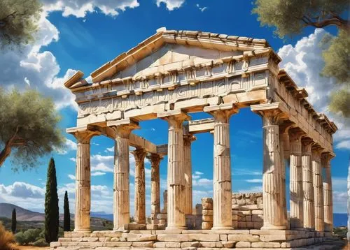 greek temple,roman temple,temple of diana,erechtheion,erechtheus,artemis temple,ephesus,laodicea,acropolis,palmyra,baalbek,temple of hercules,propylaea,capitolium,metapontum,caesonia,akropolis,panagora,house with caryatids,delphi,Conceptual Art,Graffiti Art,Graffiti Art 09