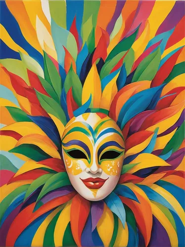 3-fold sun,multicolor faces,pachamama,sunburst background,the festival of colors,masquerade,psychedelic art,venetian mask,cirque du soleil,tribal masks,bodypainting,cd cover,harmony of color,brazil carnival,samba,color fan,body painting,headdress,kaleidoscope website,adobe illustrator,Art,Artistic Painting,Artistic Painting 21