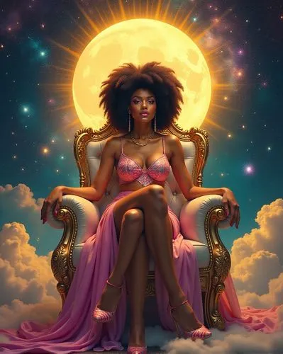 oshun,womanist,afrocentrism,afrofuturism,african american woman,womanism,Illustration,Retro,Retro 01