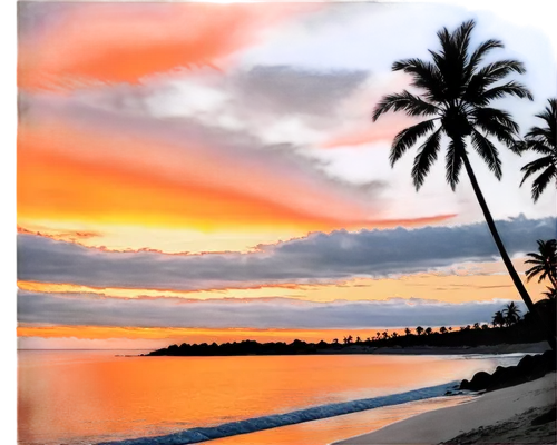 hawaii,lahaina,hawai,waikoloa,sunset beach,watercolor palm trees,palm tree,coconut palm tree,cook islands,coconut palms,tropical beach,south pacific,sunrise beach,kuhio,hawaiiana,waialae,coconut trees,palm tree silhouette,coconut tree,tropical sea,Conceptual Art,Fantasy,Fantasy 32