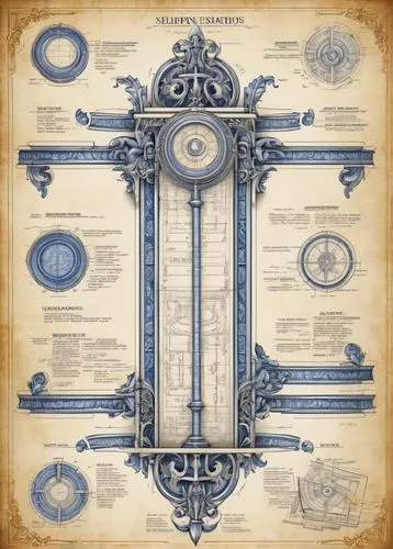 blueprint,steampunk gears,astrolabes,blueprints,stargates,chronometers,radiometers,grandfather clock,astrolabe,orchestrion,alethiometer,planisphere,astronomical clock,escutcheon,orrery,digiscrap,clockmaker,glass signs of the zodiac,corinthian order,perpetuum,Unique,Design,Blueprint