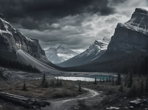 mount robson,banff national park,canadian rockies,lake moraine,icefields parkway,maligne lake,fantasy landscape,icefield parkway,moraine lake,banff,jasper national park,banff alberta,alberta,landscape background,bow lake,lago grey,mountain landscape,bow valley,west canada,lake louise,Conceptual Art,Fantasy,Fantasy 33