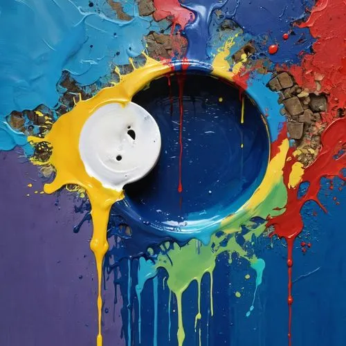 pacman,miro,abstract cartoon art,splash paint,dran,cool pop art,Conceptual Art,Graffiti Art,Graffiti Art 08