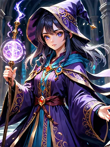 merlin,monsoon banner,sorceress,mage,halloween banner,libra,magus,alibaba,wizard,witch ban,witch's hat icon,summoner,zodiac sign libra,elza,cg artwork,hamearis lucina,veil purple,rem in arabian nights,dodge warlock,witch,Anime,Anime,General