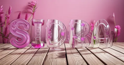 Pink fellower   juice water in tha glass,pink floral background,decorative letters,3d background,stroboskob,art deco background,pink background,pink scrapbook,cinema 4d,spiral background,cupcake backg