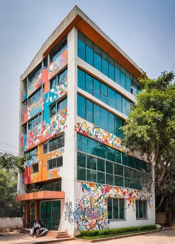 piramal,multistoreyed,interhostel,ikoyi,fddi,office block,new building,ghana ghs,godrej,manipal,ideacentre,inkombank,biotechnology research institute,technopark,office building,phototherapeutics,modern building,colorful facade,ecobank,pamukbank,Conceptual Art,Graffiti Art,Graffiti Art 07