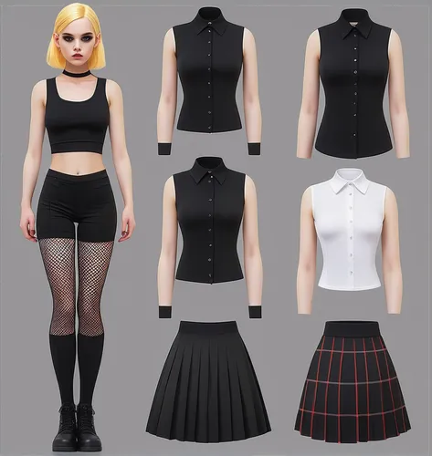 gothic fashion,women's clothing,goth subculture,ladies clothes,black and white pieces,clothing,school clothes,gothic style,school skirt,goth like,school uniform,latex clothing,goth woman,goths,fir tops,goth,women clothes,anime japanese clothing,gothic dress,punk design,Conceptual Art,Sci-Fi,Sci-Fi 11