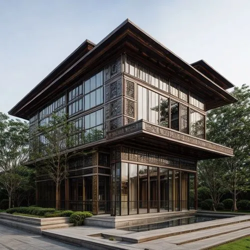 glass facade,modern architecture,modern house,timber house,frame house,structural glass,glass facades,contemporary,wooden facade,glass building,cubic house,cube house,luxury property,modern office,mod