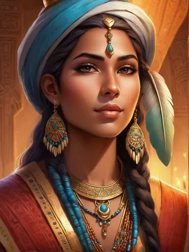 ashoka,inara,kshetra,maharani,razieh,naela,Illustration,Realistic Fantasy,Realistic Fantasy 01