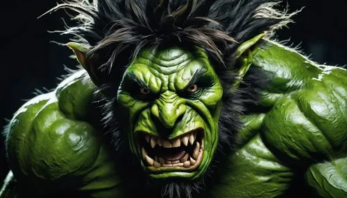 incredible hulk,orc,avenger hulk hero,hulk,green goblin,cleanup,aaa,ork,half orc,angry man,patrol,angry,anger,ogre,green skin,wall,grinch,don't get angry,marvel of peru,lokportrait,Conceptual Art,Oil color,Oil Color 18