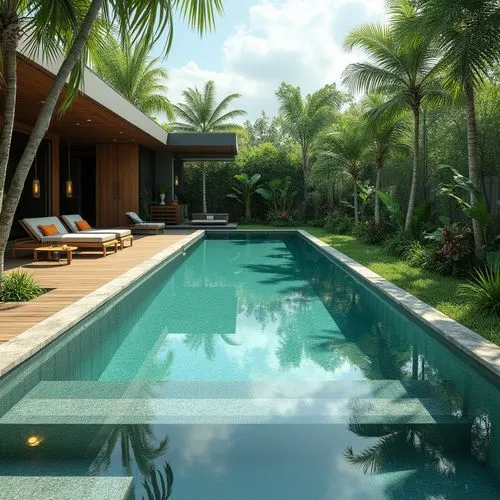 tropical house,pool house,amanresorts,holiday villa,outdoor pool,swimming pool,tropical greens,tropical island,infinity swimming pool,mustique,tropics,luxury property,paradis,seclude,3d rendering,coconut palms,dreamhouse,secluded,coconut trees,tropical beach,Photography,General,Realistic