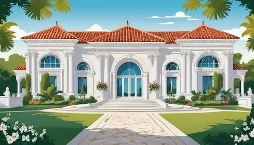 mansion,palladianism,istana,marble palace,luxury property,mansions,palaces,dreamhouse,country estate,luxury home,villa,estates,bahai,conservatory,palace,houses clipart,country club,ritzau,water palace,luxury real estate,Illustration,Vector,Vector 01