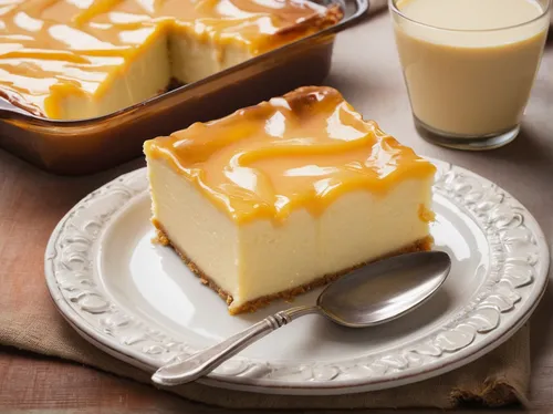 Write a heartwarming story about a family's tradition of using sweetened condensed milk in their favorite dessert.,butter pie,cheese cake,cream slices,mango pudding,cheesecakes,cheesecake,flan,creme c