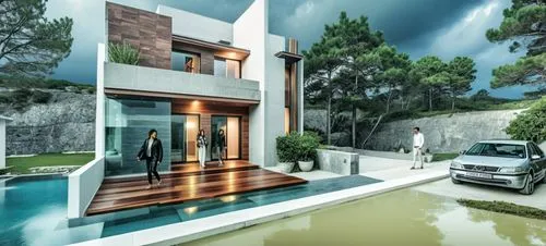 3d rendering,modern house,landscape design sydney,luxury property,pool house,render,Photography,General,Realistic