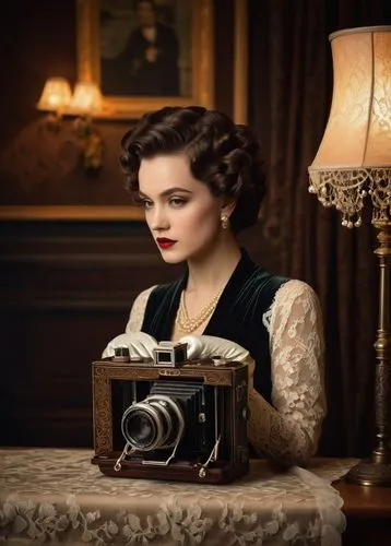 vintage woman,vintage women,vintage female portrait,portrait photographers,vintage girl,vintage man and woman,vintage camera,vintage fashion,vintage style,a girl with a camera,vintage theme,classic photography,portrait photography,vintage boy and girl,vintage girls,retro women,retro woman,vintage dress,twenties women,photographic equipment,Art,Artistic Painting,Artistic Painting 09