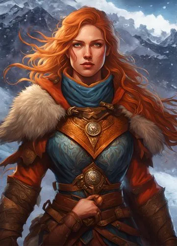 dwarf sundheim,female warrior,winterblueher,fantasy portrait,merida,heroic fantasy,norse,mara,tundra,celtic queen,massively multiplayer online role-playing game,portrait background,sterntaler,eufiliya,nordic,dwarf,mountain guide,aurora,northrend,rosa ' amber cover