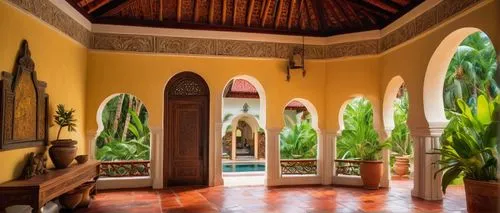 hacienda,patio,palmilla,patios,inside courtyard,casa,palapa,nicaraguan cordoba,anantara,cabanas,verandas,entryway,courtyard,corridor,house entrance,cabana,interior decor,barretos,posada,palali,Illustration,Realistic Fantasy,Realistic Fantasy 03