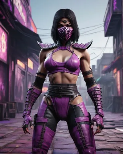 mileena,ramirez,psylocke,kitana,kunoichi,sindel,mkx,akali,purple skin,karai,elektra,huntress,kombat,grappler,taki,juri,purple background,purple wallpaper,brawler,kabal,Conceptual Art,Fantasy,Fantasy 01