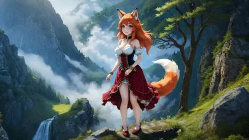 garden-fox tail,kitsune,foxen,fox,kokia,vulpes