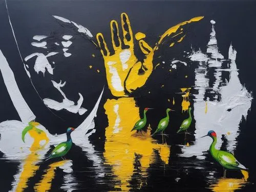 Painting Abstract body Art Oil Painting,spray paint,spraypainted,banksy,splash paint,graffiti art,hand painting,gold paint stroke,giallo,overpainting,streetart,yellow wall,repainting,emic,wetpaint,gra