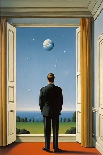 magritte,surrealist,surrealism,sedlacek,skywatchers,thorgerson,bellman,astronomer,mcquarrie,dubbeldam,observador,observors,el salvador dali,horizons,vilmos,kubrick,observer,earthrise,christakis,cosmos 1999,Art,Artistic Painting,Artistic Painting 06