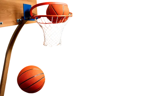 Basketball theme, desktop wallpaper, HD resolution, vibrant colors, basketball court, wooden floor, hoop, net, basketballs scattered around, realistic shading, dramatic lighting, low-angle shot, dynam