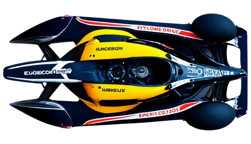 Top view, formula one racing car, sleek body, open cockpit, helmeted driver, gloves, racing suit, sponsor logos, rear wing, front wing, wheels, tires, metallic material, shiny surface, low angle, bird