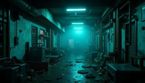 alleyway,alley,blind alley,penumbra,corridors,abandoned room,rescue alley,3d render,cyberscene,alleyways,empty factory,nacht,abandoned,underlain,cyberia,vacant,cybertown,devein,suburb,abandoned factory