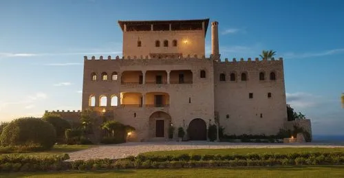 castillo 
,an incredible house with lots of windows and lights,castelvecchio,castello,castle of the corvin,volterra,medieval castle,templar castle,Photography,General,Realistic