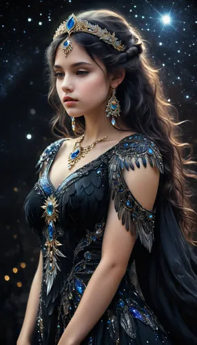 ancient egyptian girl,fantasy art,fantasy picture,zodiac sign libra,fantasy woman,celtic queen,queen of the night,fantasy portrait,cleopatra,thracian,horoscope libra,athena,fairy queen,miss circassian,priestess,blue enchantress,sorceress,faery,the enchantress,lycaenid,Conceptual Art,Fantasy,Fantasy 11