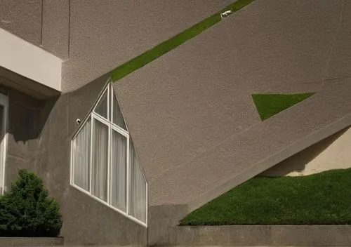 exterior decoration,rain gutter,pointed arch,geometry shapes,sun dial,exterior mirror,triangular clover,geometrical,geometric style,architectural detail,downpipe,geometric,mid century house,mid century modern,mobile sundial,triangular,gable,folding roof,window frames,triangles