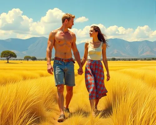 dulhania,yellow grass,seenu,tamasha,boonsrang,aashiqui,Illustration,American Style,American Style 04