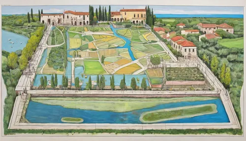 roman villa,villa borghese,abbaye de belloc,garden of the fountain,palace garden,gardens,alhambra,vizcaya,villa balbiano,pompei,palatine hill,verona,landscape plan,moated castle,villa cortine palace,sanssouci,treviso,monastery garden,giverny,the old botanical garden,Unique,Design,Infographics