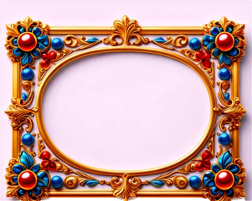 ornate border, golden frame, intricate design, delicate patterns, shiny surface, 3D effect, white background, ornamental shape, curved lines, detailed texture, realistic rendering, high contrast, dram