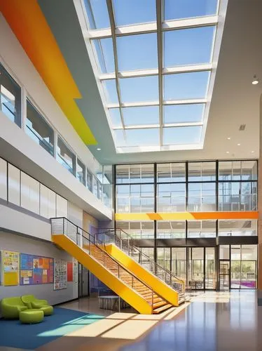 school design,daylighting,children's interior,atriums,atrium,hogeschool,phototherapeutics,children's operation theatre,osseo,school cone,thomasschule,gensler,eskenazi,boroughmuir,hva,new building,skyways,architekten,lhs,modern office,Art,Artistic Painting,Artistic Painting 40