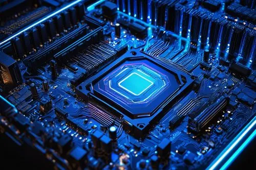 cpu,pentium,processor,vega,tron,motherboard,silicon,blue light,computer chip,computer chips,multiprocessor,computer art,multi core,fractal design,gigabyte,xeon,vlsi,ryzen,computerized,bluelight,Art,Classical Oil Painting,Classical Oil Painting 15