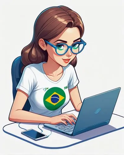 brazilianwoman,brasil,samba,brasileira,futebol de salão,brazil brl,girl at the computer,world cup,brazilian,fuça,girl studying,brazil,women's football,community manager,blogger icon,catarina,women in technology,girl on a white background,girl sitting,brazilian monarchy,Unique,3D,Isometric