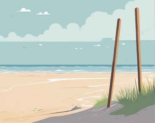 wood and beach,beach landscape,beach scenery,beach grass,wooden poles,seaside country,beach defence,beach background,summer beach umbrellas,seaside,seashore,beach hut,beach huts,sea-shore,strand,shore line,sand coast,background vector,beachcombing,wooden pole,Illustration,Japanese style,Japanese Style 06