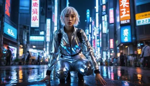 aqua,avatar,futuristic,cyberpunk,hong,silver rain,rei ayanami,kotobukiya,scifi,hk,electro,cinema 4d,piko,anime 3d,fuki,digital compositing,b3d,3d render,3d figure,valerian,Illustration,Abstract Fantasy,Abstract Fantasy 01