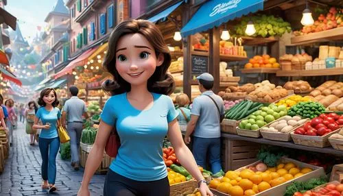 boqueria,marketplace,fruit market,market introduction,shopping street,vegetable market,cartoon video game background,grocer,the market,grocers,market,shopkeeper,greengrocer,cute cartoon image,homegrocer,woman shopping,marketplaces,cute cartoon character,farmer's market,3d background,Unique,3D,3D Character