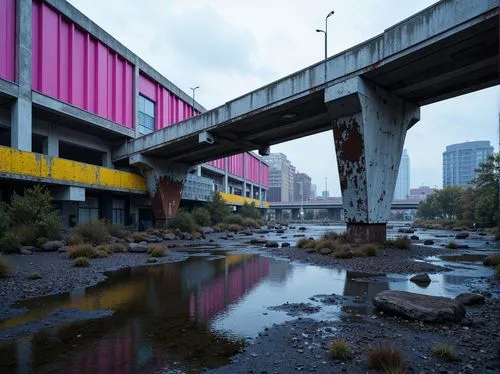 scampia,yarra,under the bridge,urban landscape,crossharbour,beltline,southbank,underpasses,highline,overbridge,maribyrnong,viaducts,prahran,pasila,transurban,false creek,underpass,parramatta,metrotown,footscray