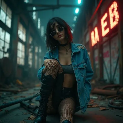 zhu,emiko,xiaoli,grunge,urban,motoko,alleyway,alley,cyberpunk,domino,photo session at night,asami,elektra,bokeh,alleyways,erma,katana,petya,soho,neon light,Photography,General,Realistic