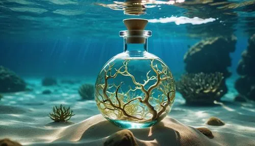 Potion of Eternal Youth: "Design a potion of luminous, pearlescent liquid, in an elegantly shaped bottle with eternal youth runes. The backdrop is a vibrant, ageless utopia, reflecting the potion's gi