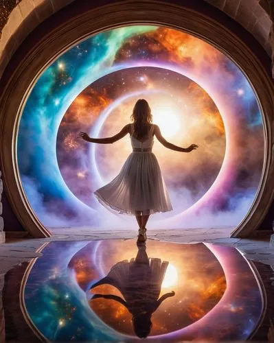 inner space,magic mirror,parabolic mirror,wormhole,astral traveler,mirror of souls,portals,imagination,cosmic eye,cosmos,universe,the universe,mystical portrait of a girl,stargate,fantasy picture,parallel worlds,crystal ball-photography,heliosphere,whirling,psychedelic art,Photography,General,Realistic