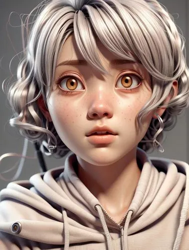 violet head elf,digital painting,fantasy portrait,elf,child girl,child portrait,world digital painting,male elf,elven,cg artwork,imp,fae,mystical portrait of a girl,girl portrait,cinnamon girl,elves,digital art,pupils,silver,children's eyes