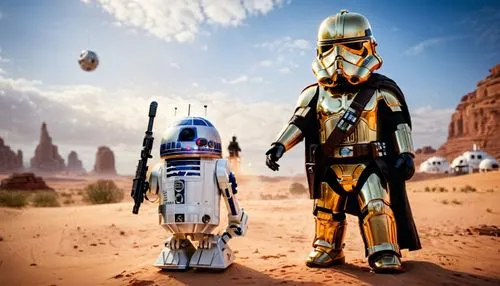 droids,droid,bb8-droid,c-3po,storm troops,r2d2,r2-d2,digital compositing,starwars,star wars,collectible action figures,overtone empire,guards of the canyon,boba,bb8,bb-8,erbore,boba fett,patrols,size comparison